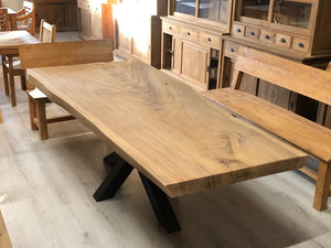 Teak Baumstammtisch Suar 2,5 Meter