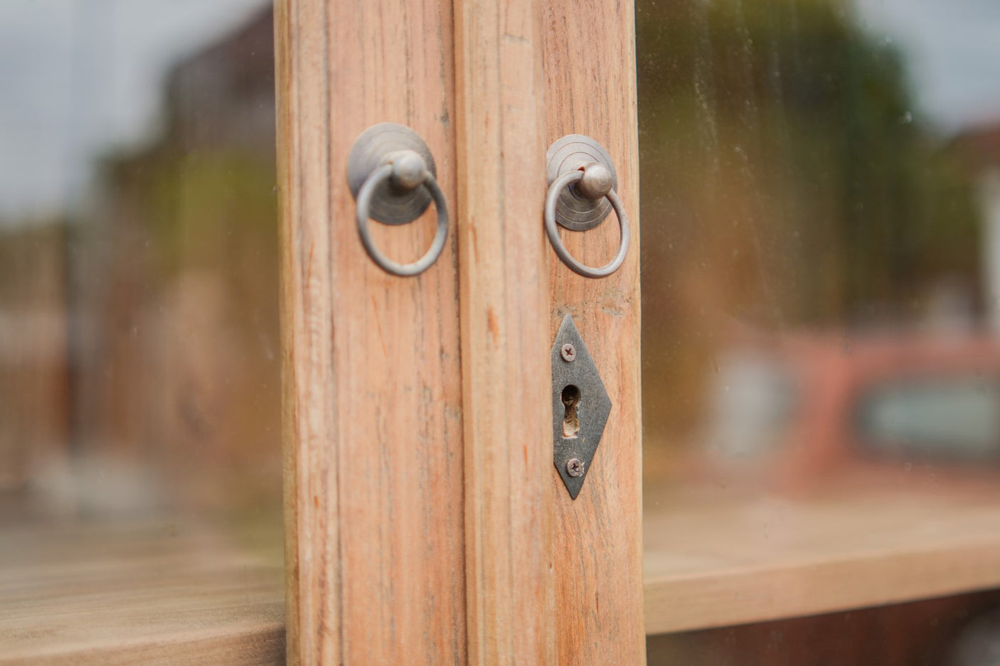 Teakholz Buffetschrank 220cm Rustikal