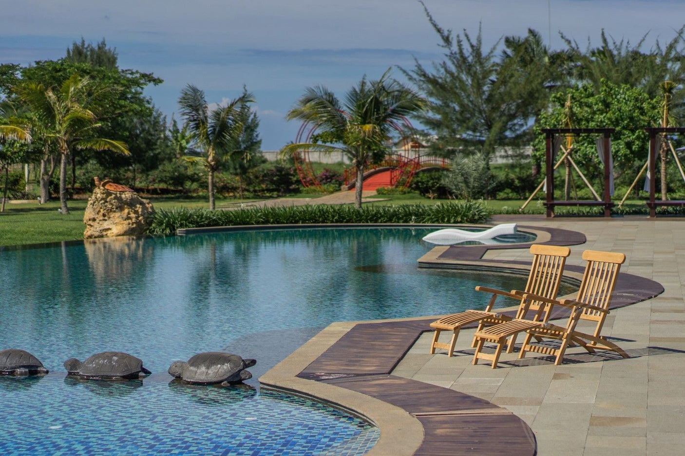 Teakholz Deckchair 2 x