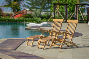 Teakholz Deckchair 2 x