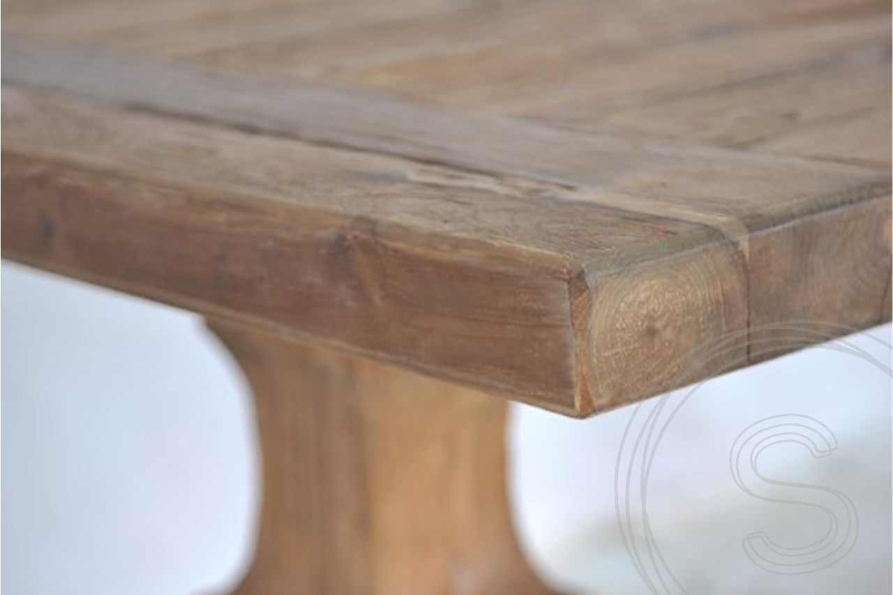 Teak Klostertisch 300x100cm + 8 Stühle