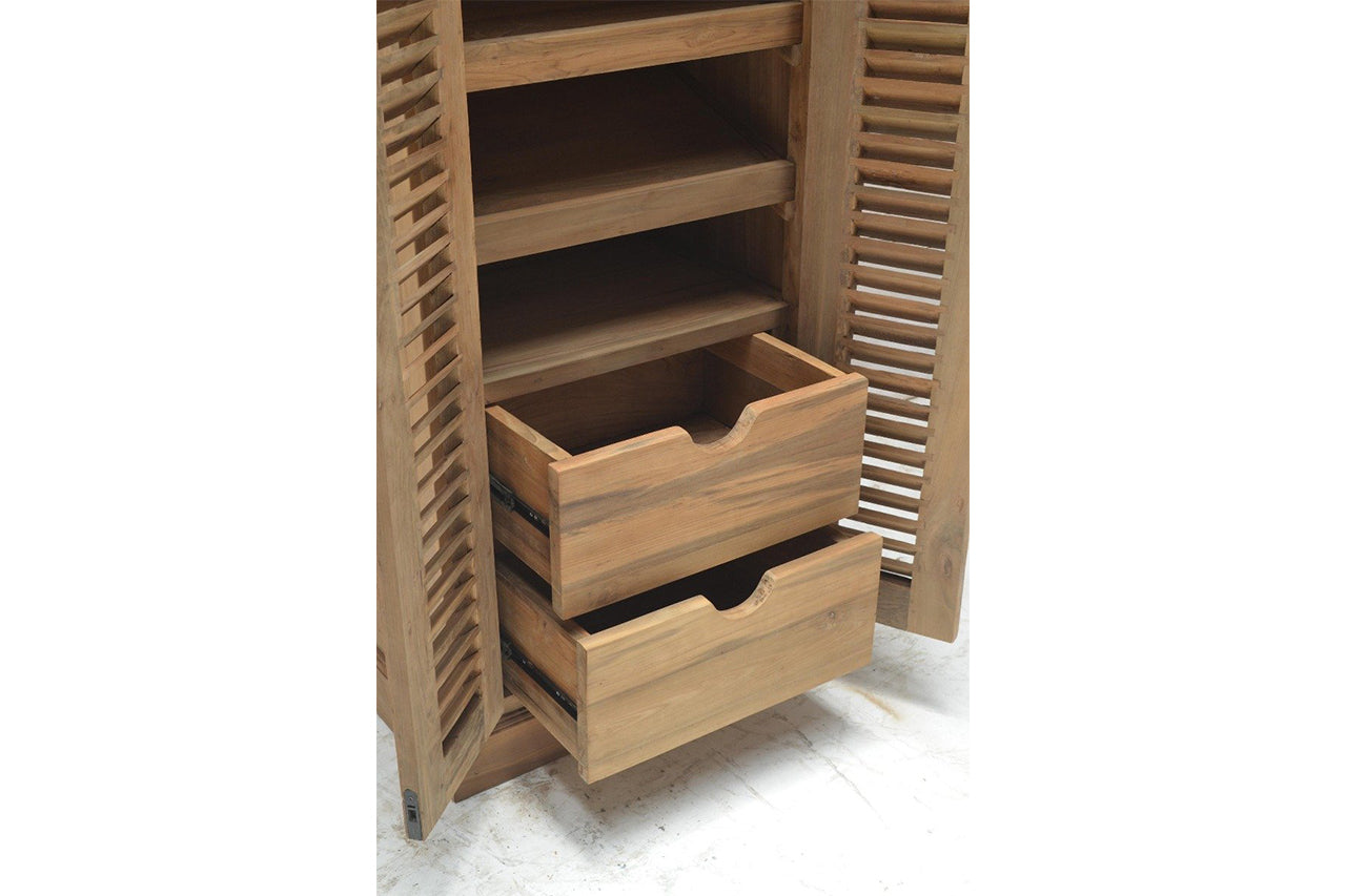 Teak Schuhschrank
