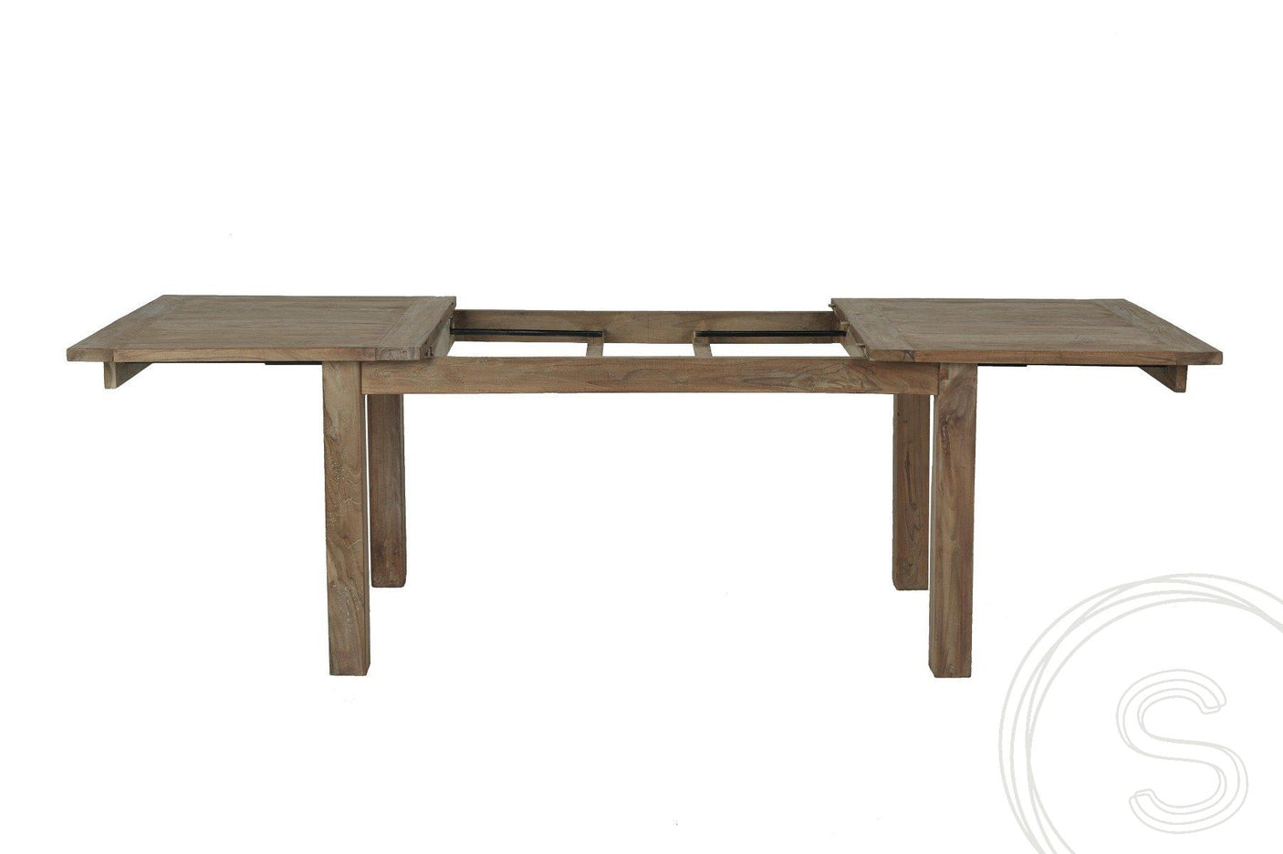 Teak Esstisch Ausziehbar 160-210-260x90 + 10 Stühle