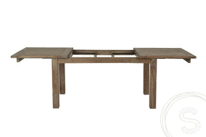 Teak Esstisch Ausziehbar 160-210-260x90 + 10 Stühle