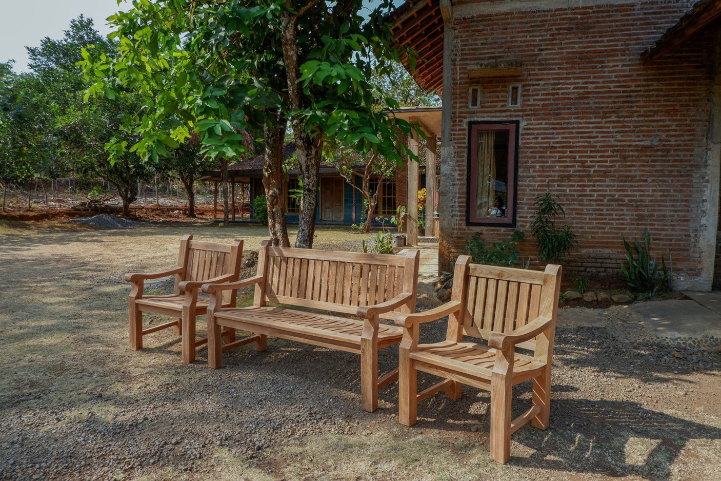 Teak Gartenbank Mammut