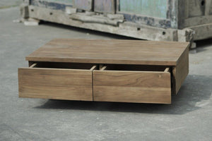 Teak Couchtisch Block Smooth