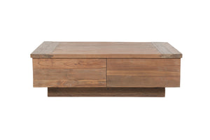 Teak Couchtisch Blok Rustikal