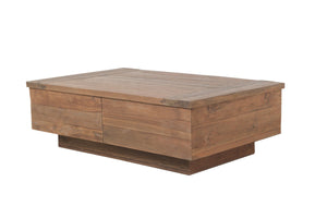 Teak Couchtisch Blok Rustikal