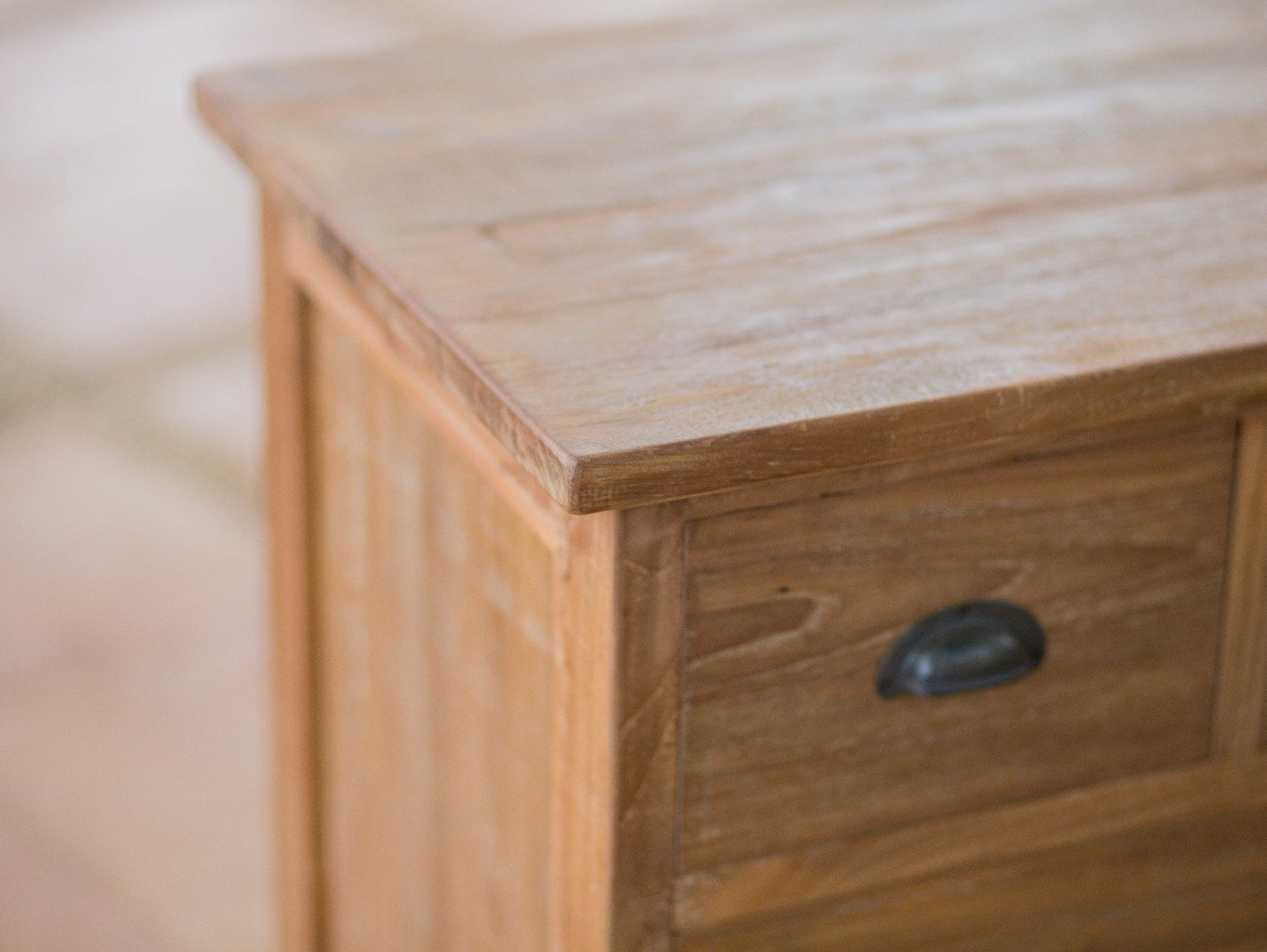 Teak dressoir 19 lades oud hout