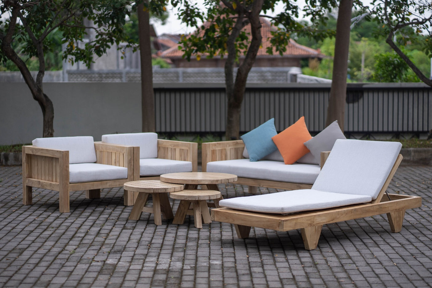 Teak Lounger Algarve XL