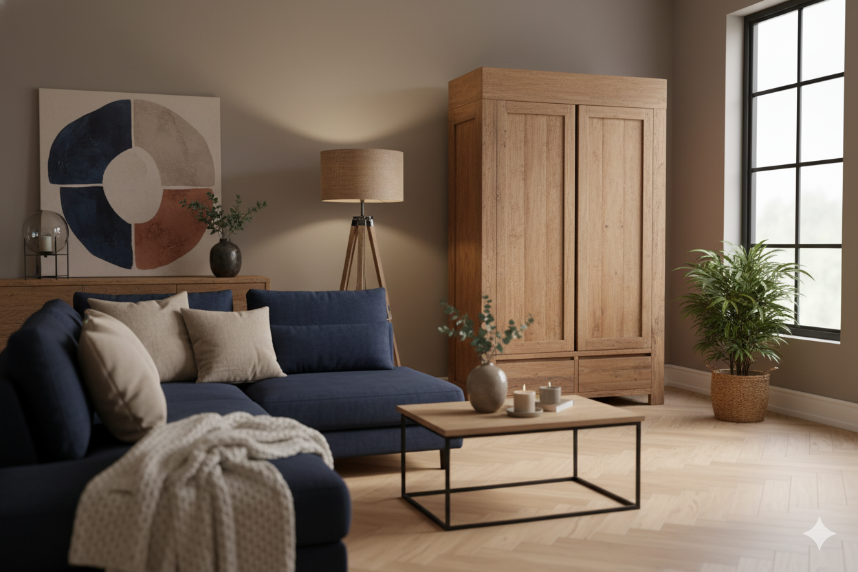 Teak Kleiderschrank Modern Dingklik