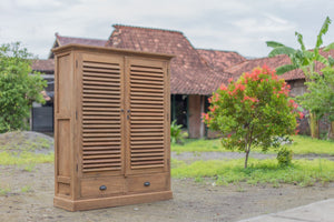 Teak Schuhschrank