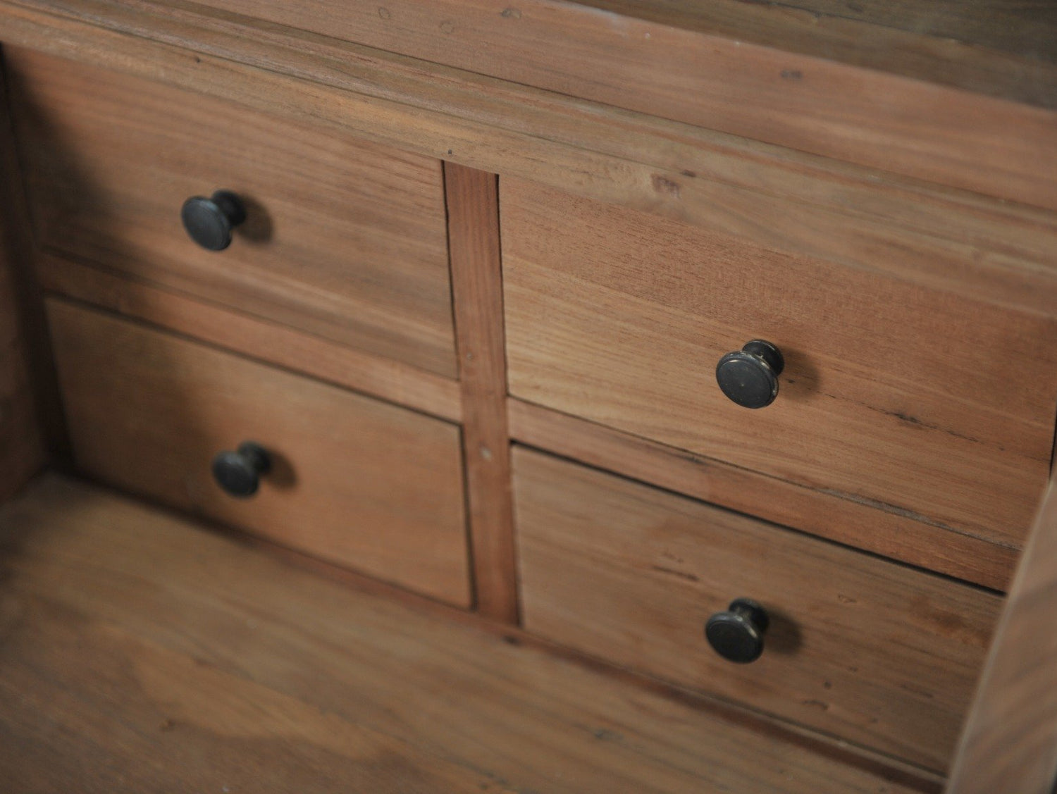 Teakholz Vitrineschrank