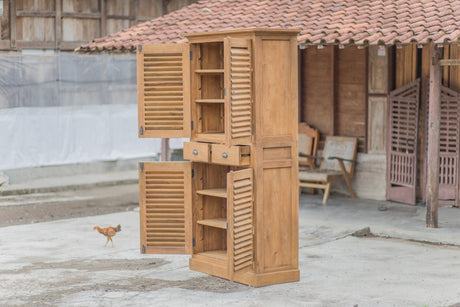 Teak Schuhschrank