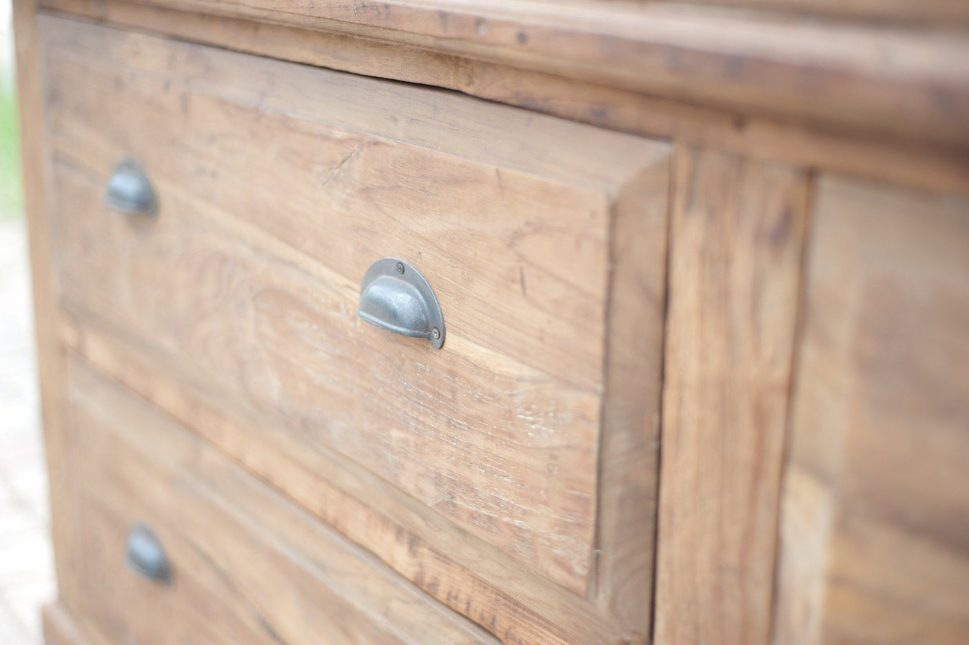 Teak Schrank Paris Rustikal