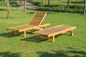 Teakholz Sonnenliege