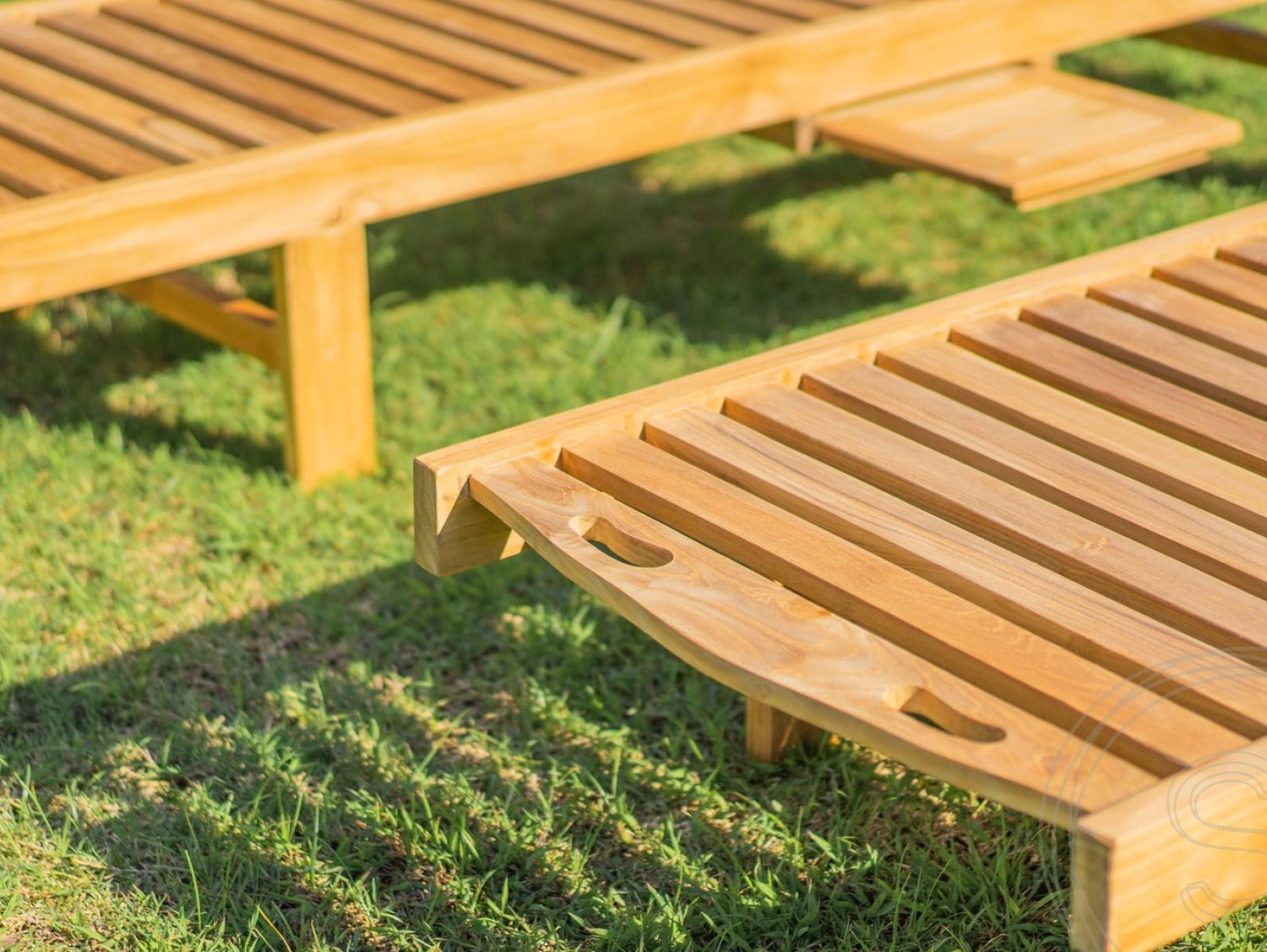 Teakholz Sonnenliege 2 x