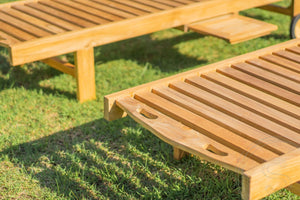 Teakholz Sonnenliege 2 x
