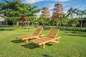 Teakholz Sonnenliege 2 x