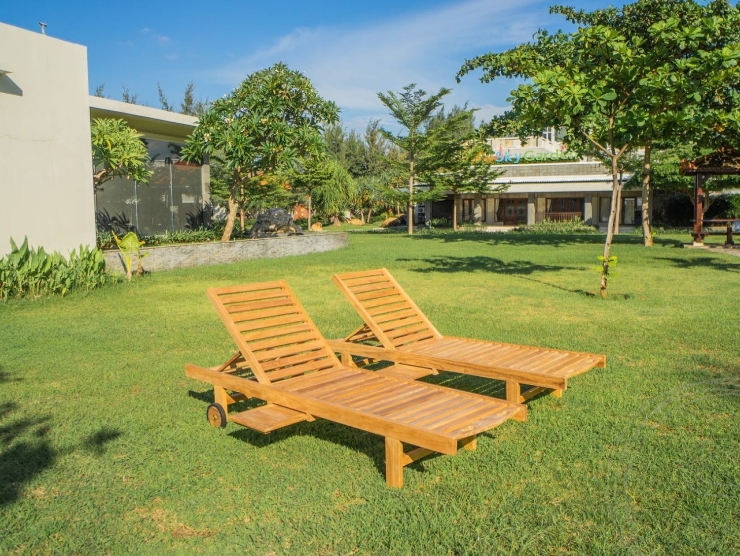 Teakholz Sonnenliege 2 x