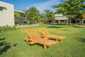 Teakholz Sonnenliege 2 x