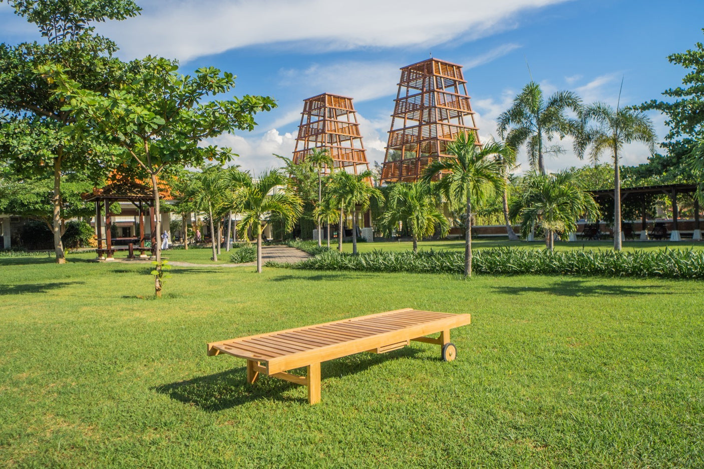 Teakholz Sonnenliege