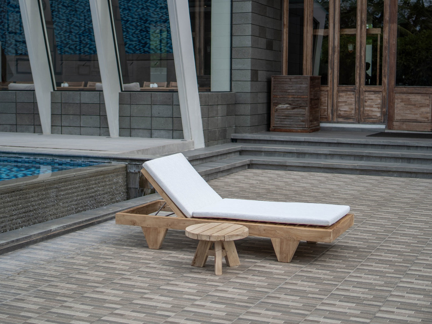 Teak Lounger Algarve XL