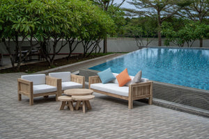 Loungeset Algarve Sessels Bank Couchtische