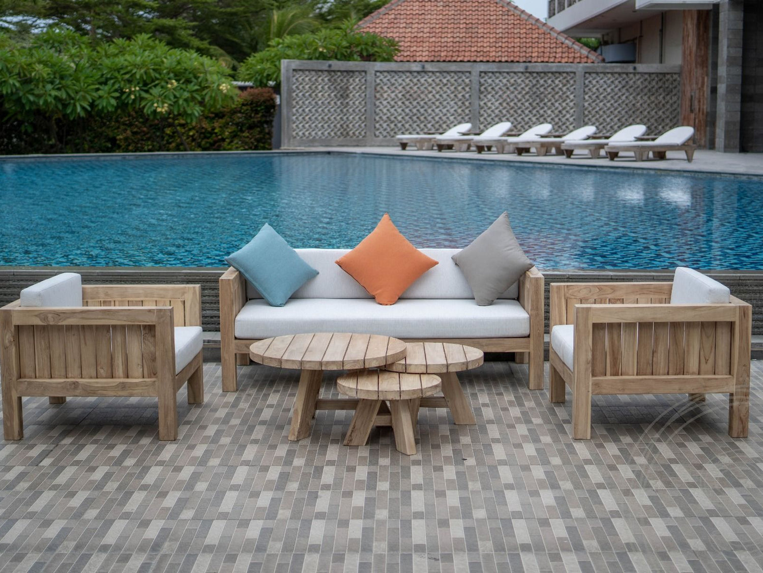 Teak Loungeset Algarve