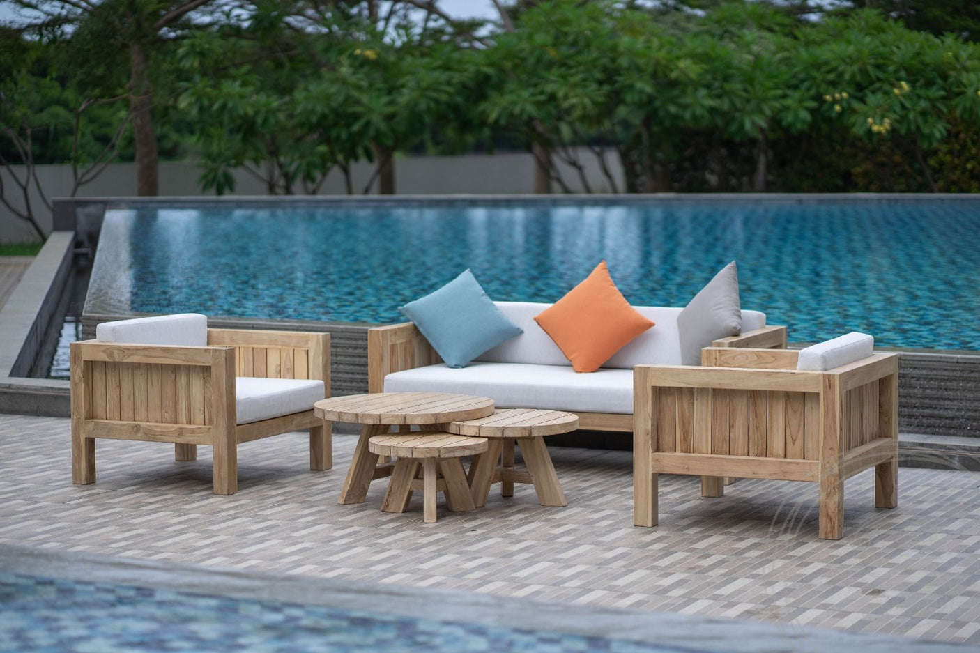 Teak Loungeset Algarve