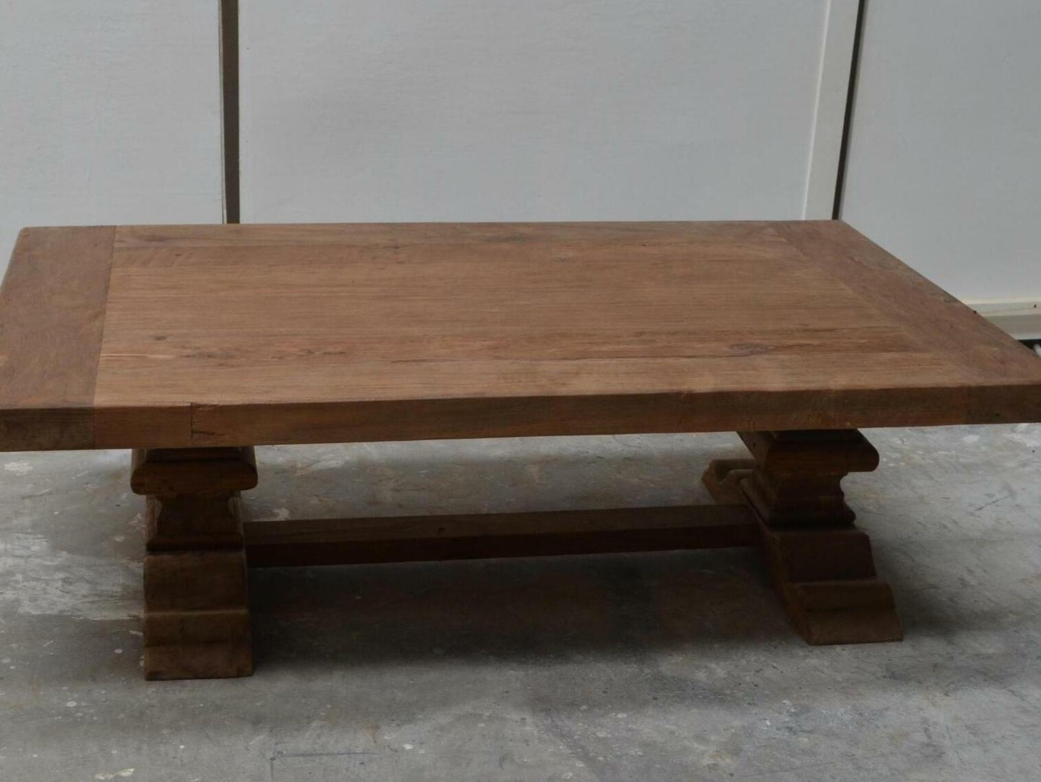 Teak klooster salontafel 120x80cm