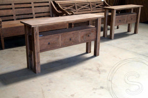 Teak Wandtisch Rustikal