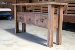 Teak Wandtisch Rustikal