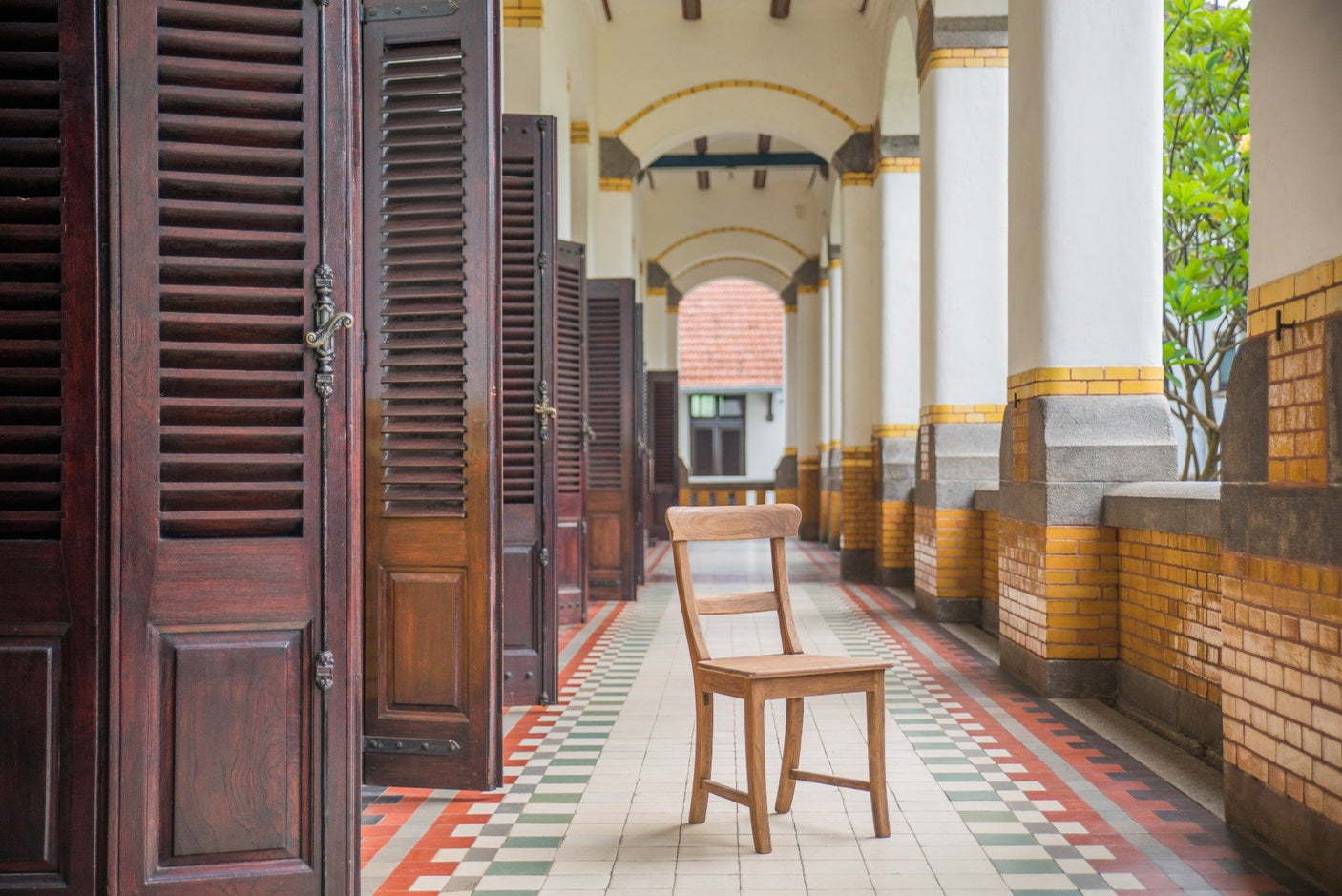 Teak Stuhl Berlin Rustikal