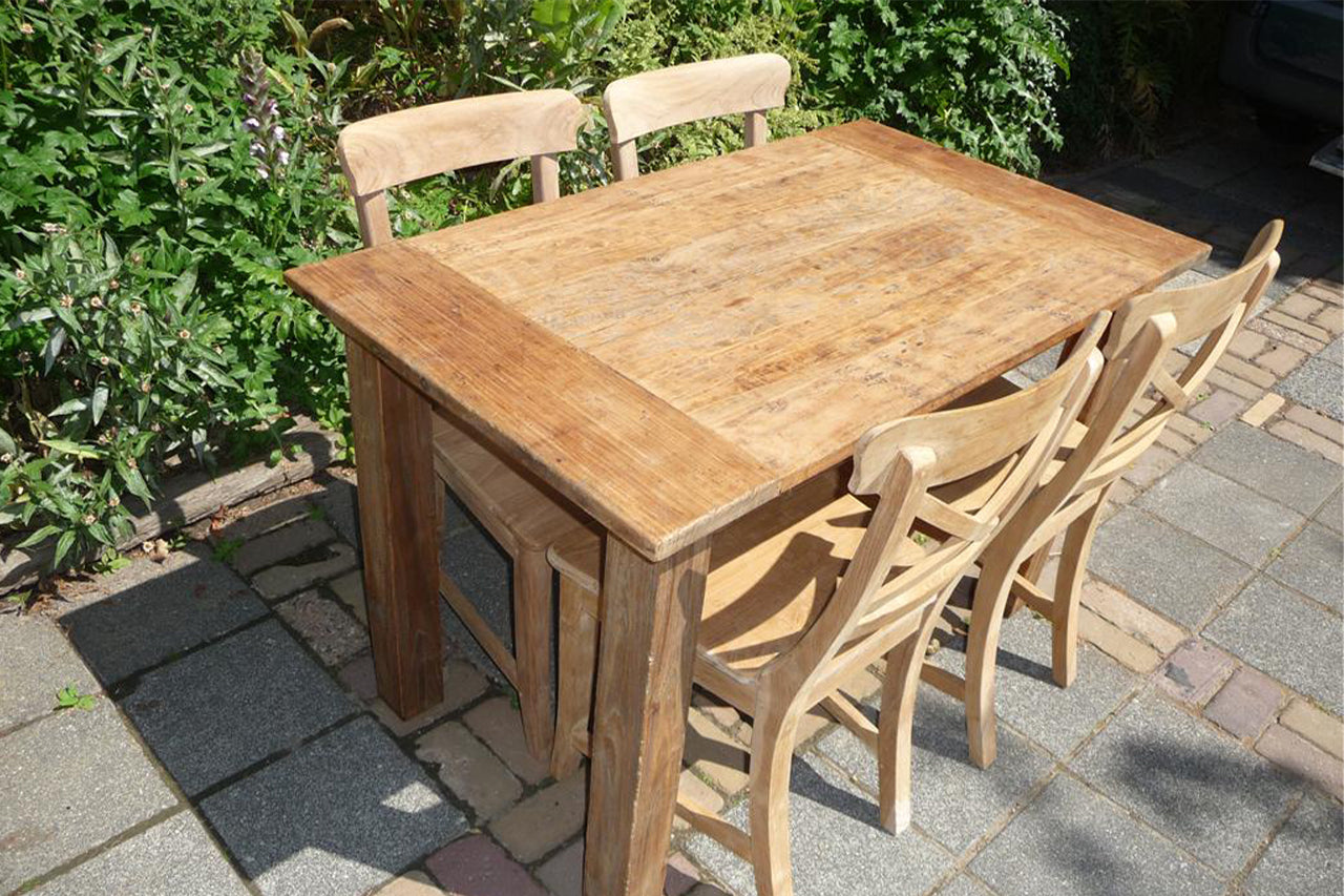 Teak Tisch Rustikal