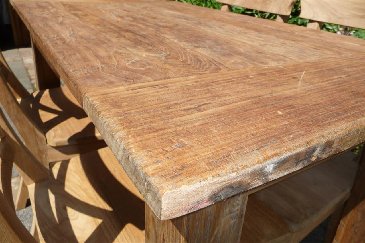 Teak Tisch Rustikal