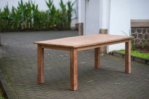 Teak Tisch Rustikal
