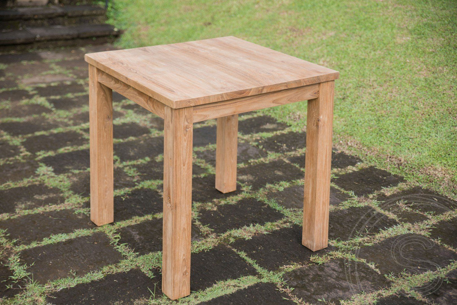 Teak Tisch 80x80 + 4 Stühle