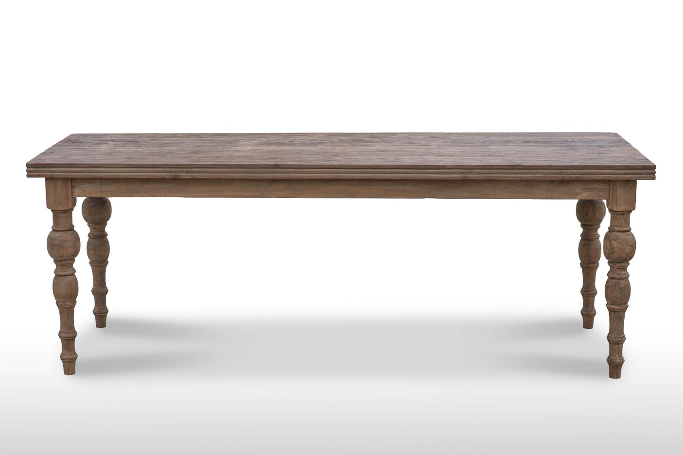 Teak Tisch Antik gedrechselte Beine