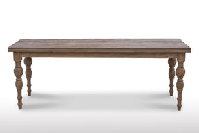 Teak Tisch Antik gedrechselte Beine