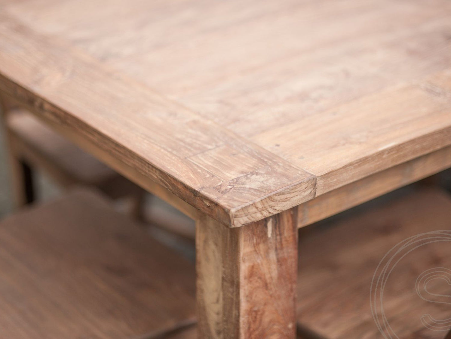 Teak Tisch Dingklik 200x100 + 8 Stühle