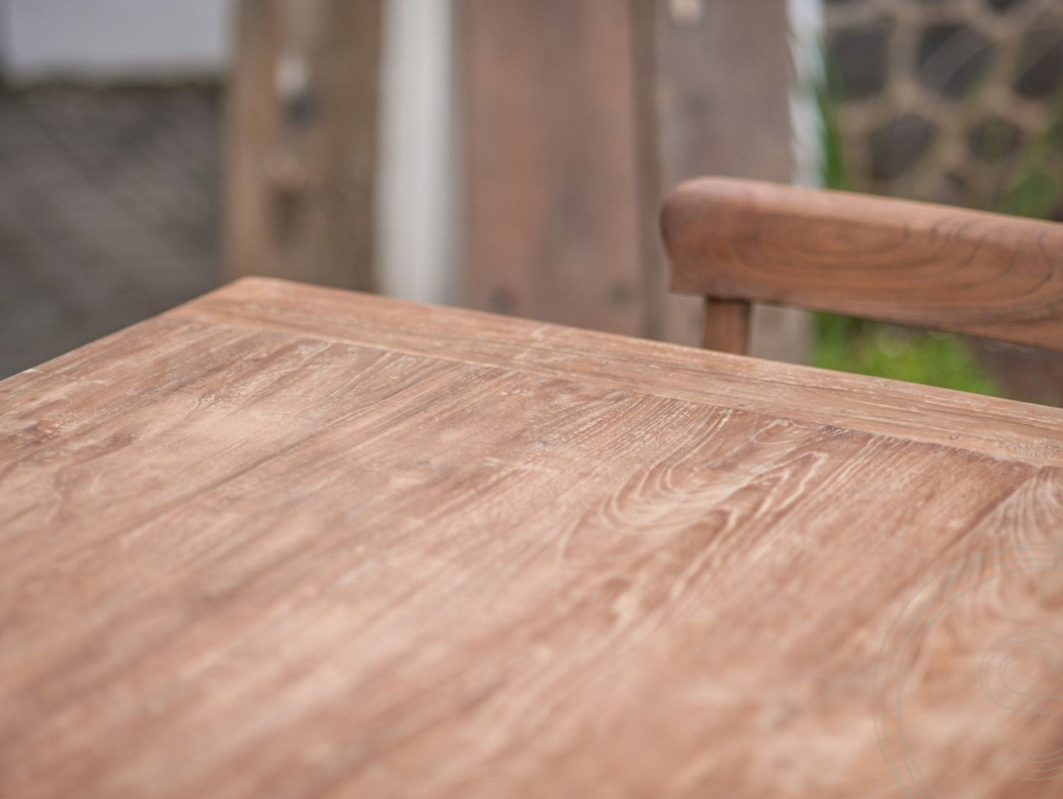 Teak Tisch Dingklik 200x100 + 8 Stühle