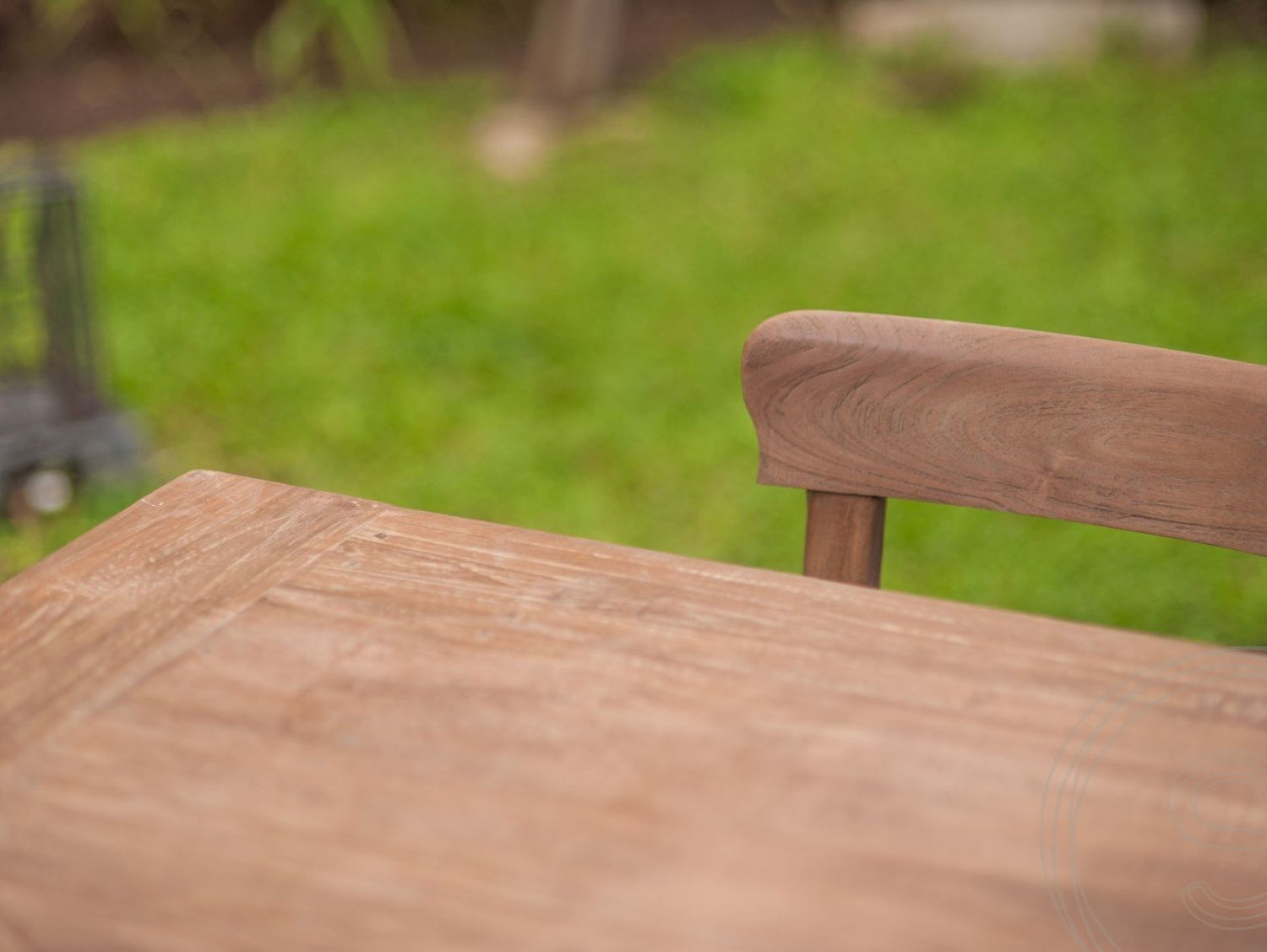 Teak Tisch Dingklik 200x100 + 8 Stühle