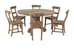 Teak Tisch Rund Rustikal