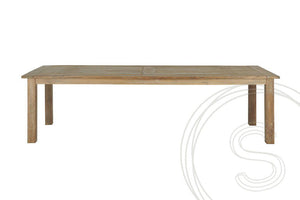 Dingklik Set: Tisch 300x100cm + 10 Stühle + Sidetable + Sideboard