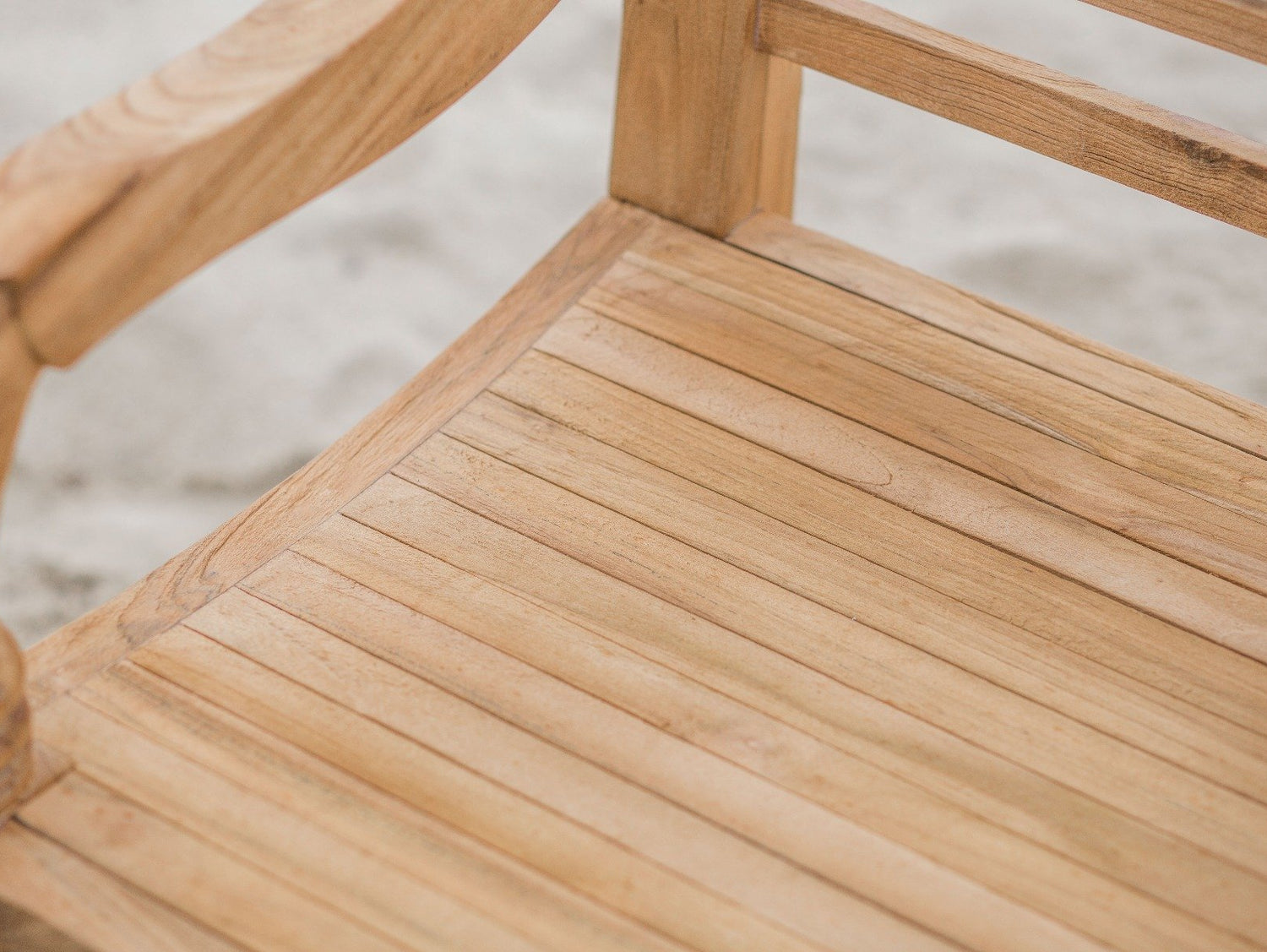 Teak Bahnhofsbank Fish