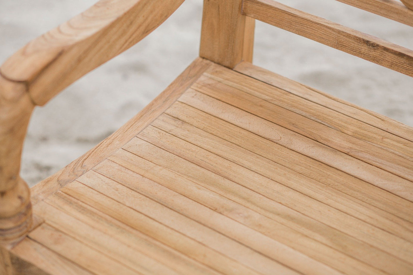 Teak Bahnhofsbank Fish