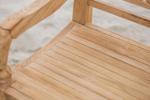 Teak Bahnhofsbank Fish