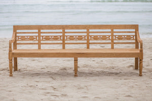 Teak Bahnhofsbank Fish