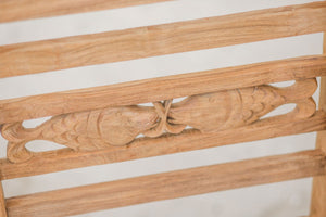 Teak Bahnhofsbank Fish